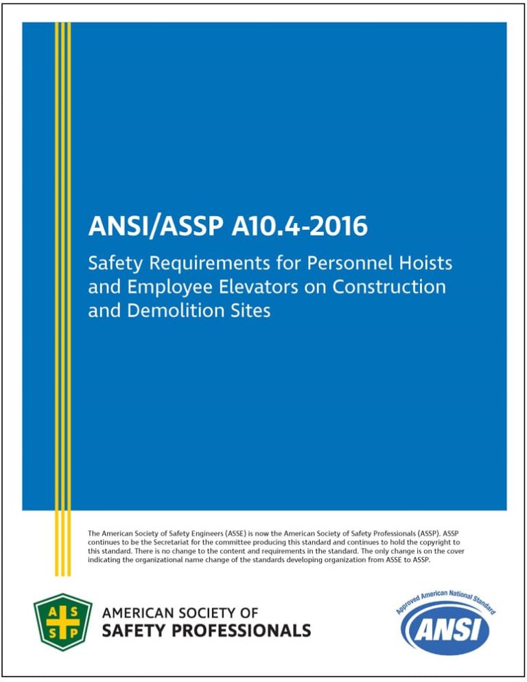 ANSI/ASSP A10.4-2016 (Digital)