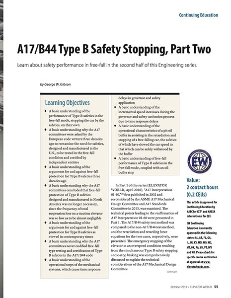 2018 October A17/B44 Type B Safety Stopping, Part Two