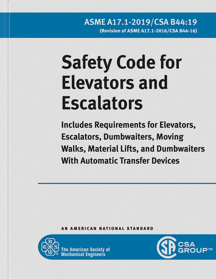 A17.1-2019 Safety Code for Elevators and Escalators