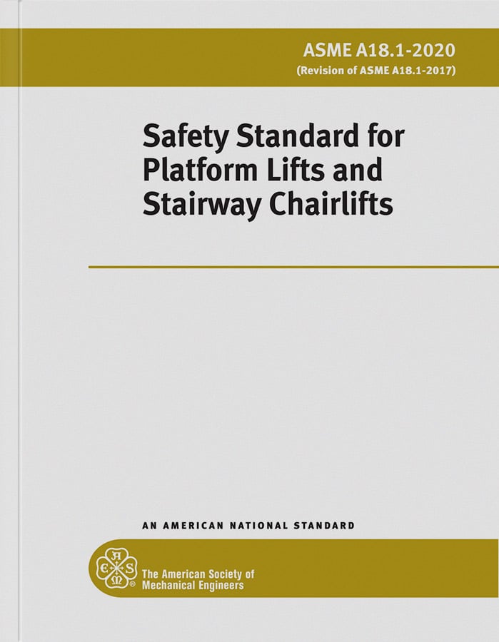 A18.1-2020 Safety Standard For Platform Lifts & Stairway Chairlifts