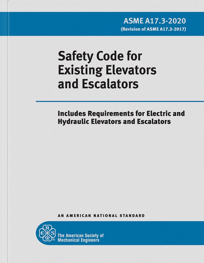 A17.3-2020 Safety Code for Existing Elevators